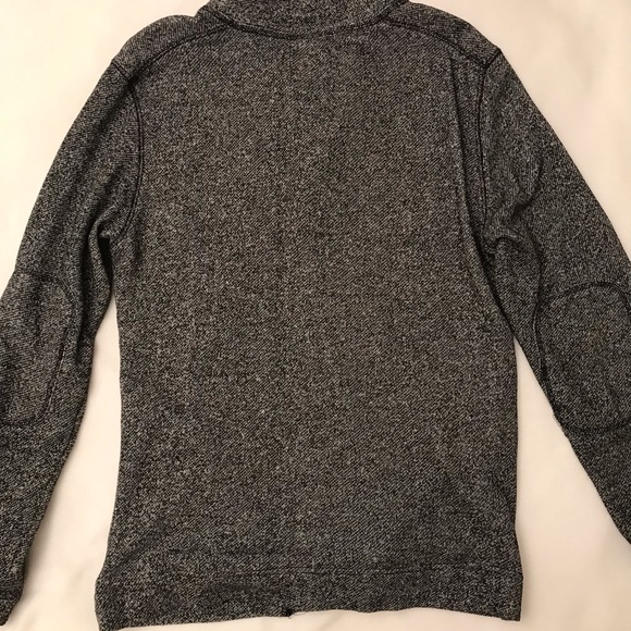 Black/Grey Soft Button Cardigan - Picture 3 of 6